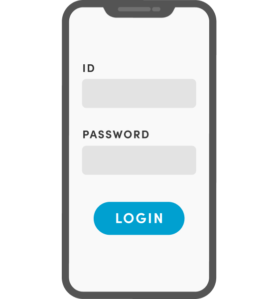 アプリを起動＆ログイン