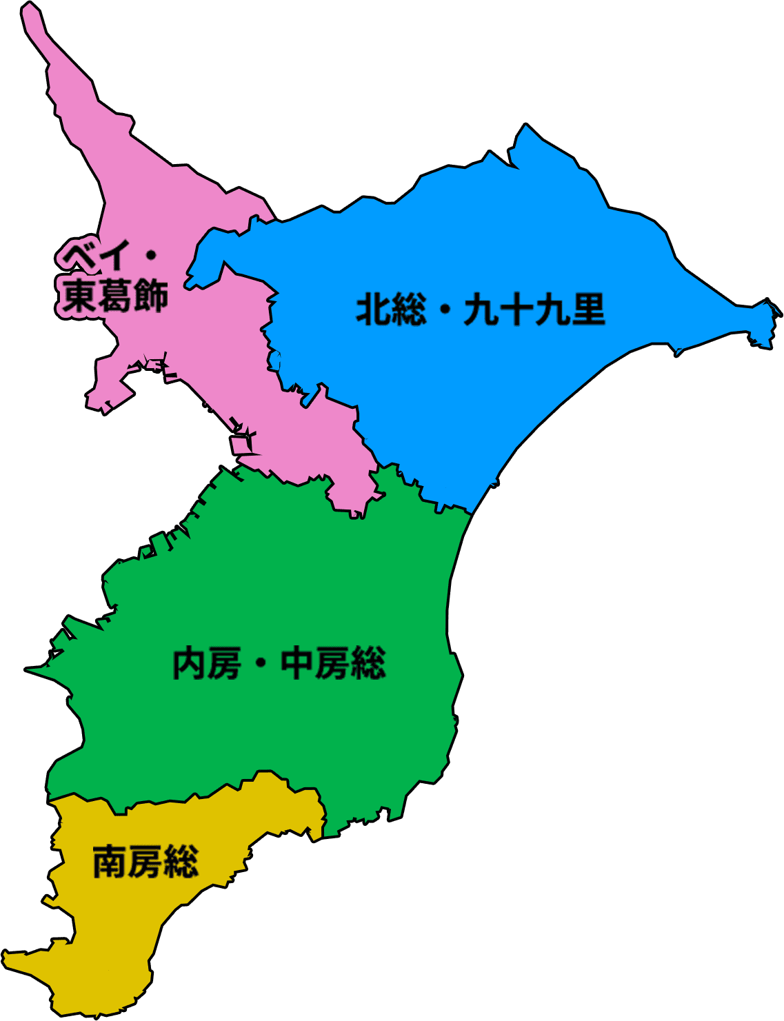 千葉県の地図