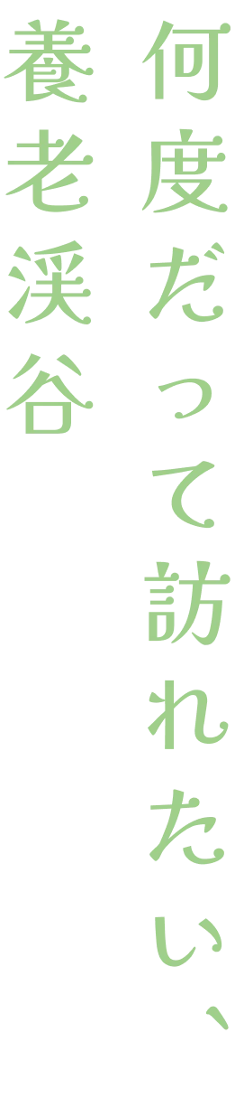 何度だって訪れたい、養老渓谷