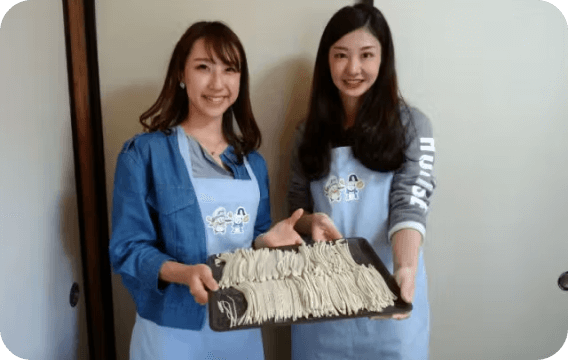 信州安曇野でそば打ち体験のイメージ画像