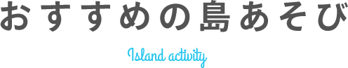 おすすめの島あそび