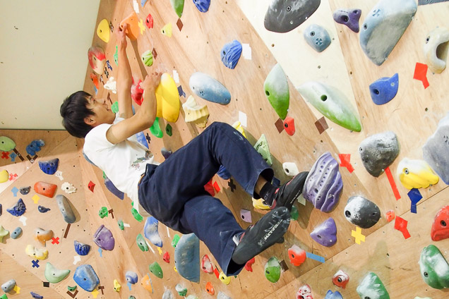 ボルダリングの写真