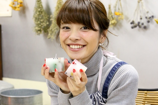 東京・勝どき キャンドル作りの写真