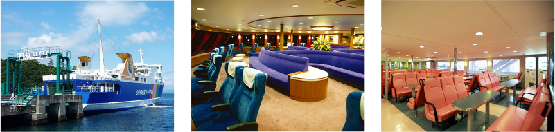 フェリーに乗る