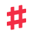 ハッシュタグのアイコン