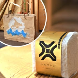 北海道米試食&米袋バッグ作り体験
