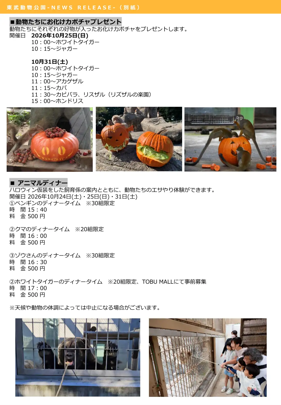 ハロウィンイベント ご案内 4ページ目